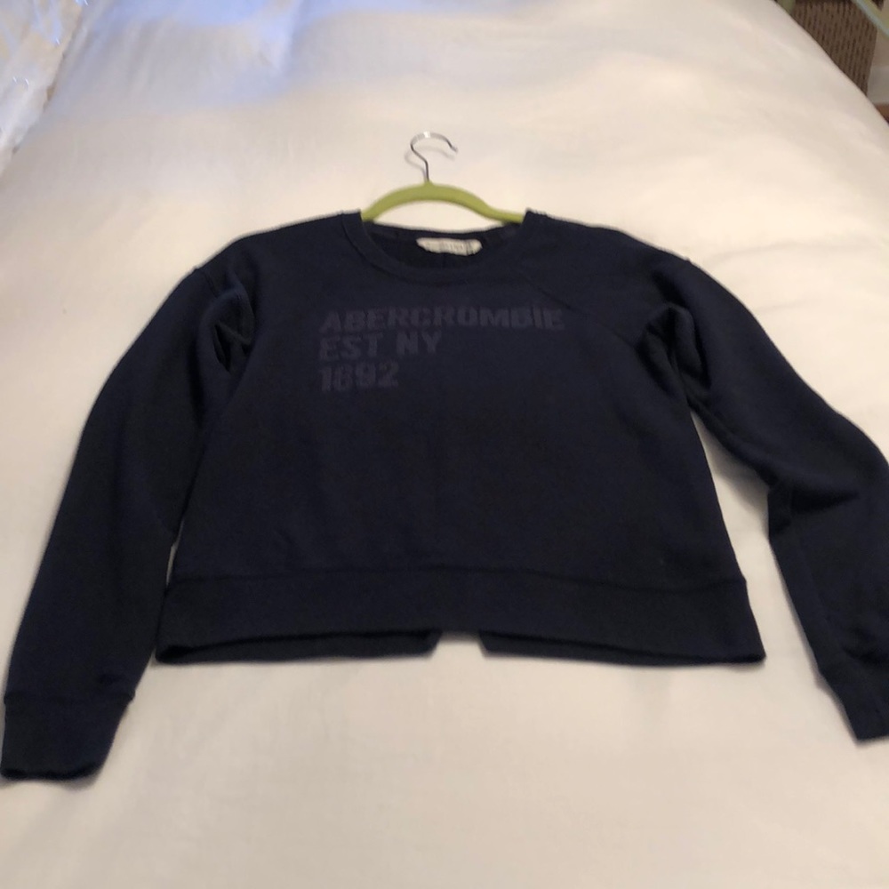 Navy Abercrombie & Fitch sweatshirt  Size Small